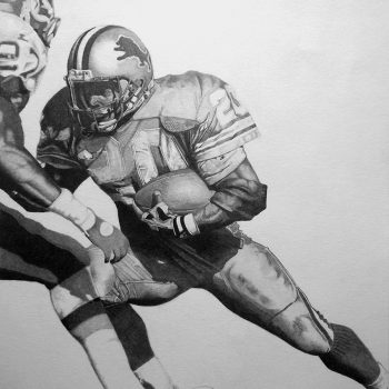 Barry Sanders Art by Jamie Thomas