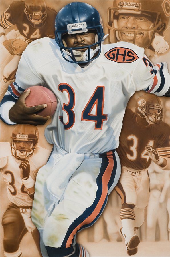 NFL Art of Chicago Bears Walter Peyton