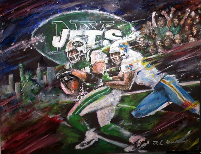 New York Jets and Miami Dolphins Artwork