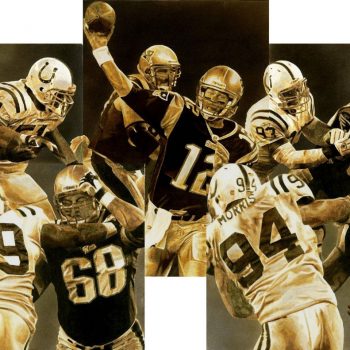 NFL Art of New England Patriots Tom Brady