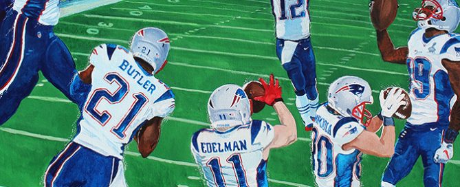 Super Bowl XLIX Painting by Edgar Brown