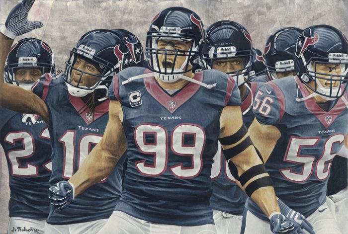 NFL Painting of the Houston Texans