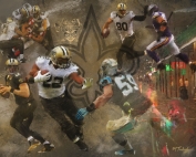 NFL Art of the New Orlean Saints