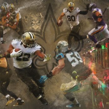 NFL Art of the New Orlean Saints