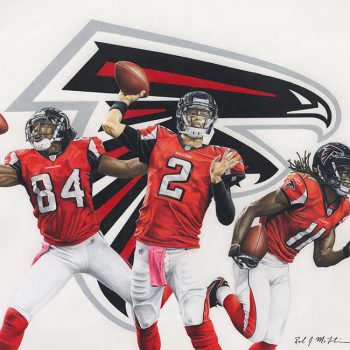 NFL Painting of the Atlanta Falcons