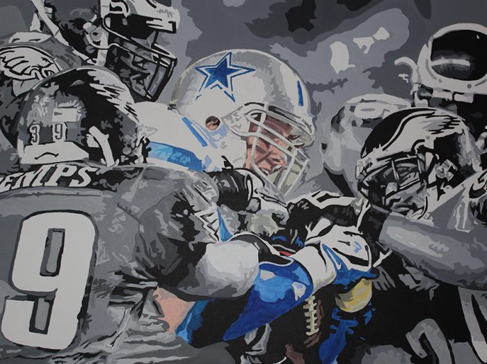 NFL Art of the Philadelphia Eagles vs Dallas Cowboys