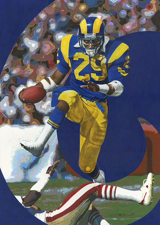 Eric Dickerson Football Painting
